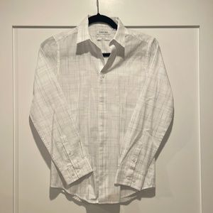 Boys Calvin Klein Slim Fit Dress Shirt - Size 14, like new.